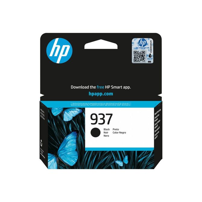 HP 937 originalna črna kartuša s črnilom