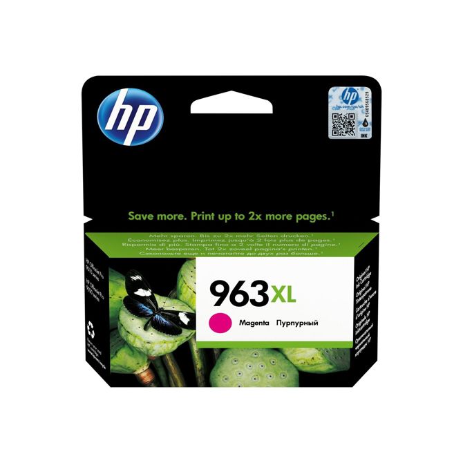 HP 963XL originalna črnilna kartuša z visokim donosom, Magenta