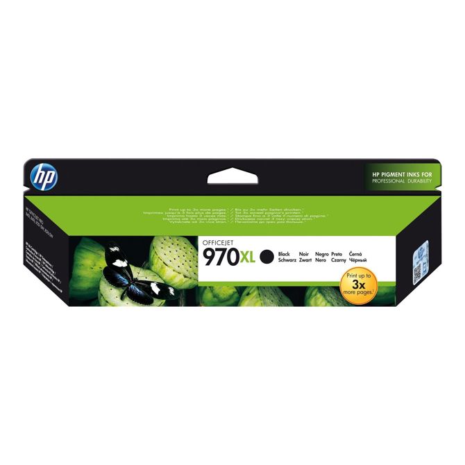 HP 970XL izvirna kartuša s črnilom, črna