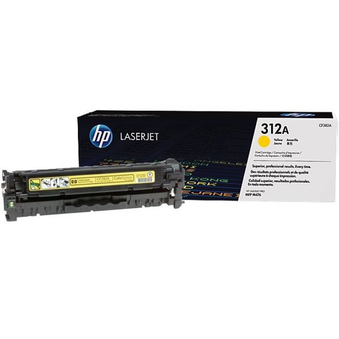 HP CF382A (312A) rumen, originalen toner