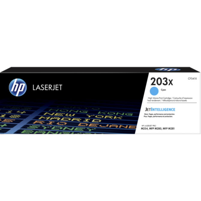 HP CF541X (203X) moder, originalen toner