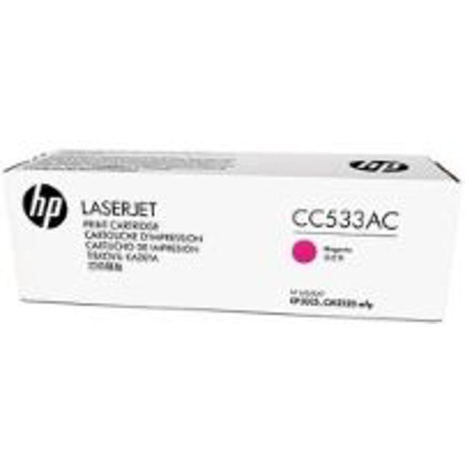 HP CONTRACT CC533AC škrlaten, white-box toner