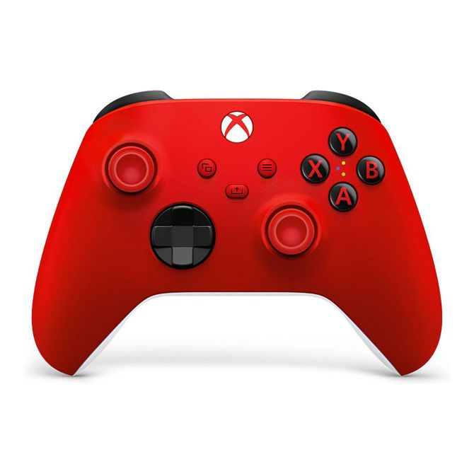 Igralni plošček Microsoft EP2-29936 brezžični, Bluetooth, kompatibilen z Xbox/PC, ergonomski, rdeč-bel