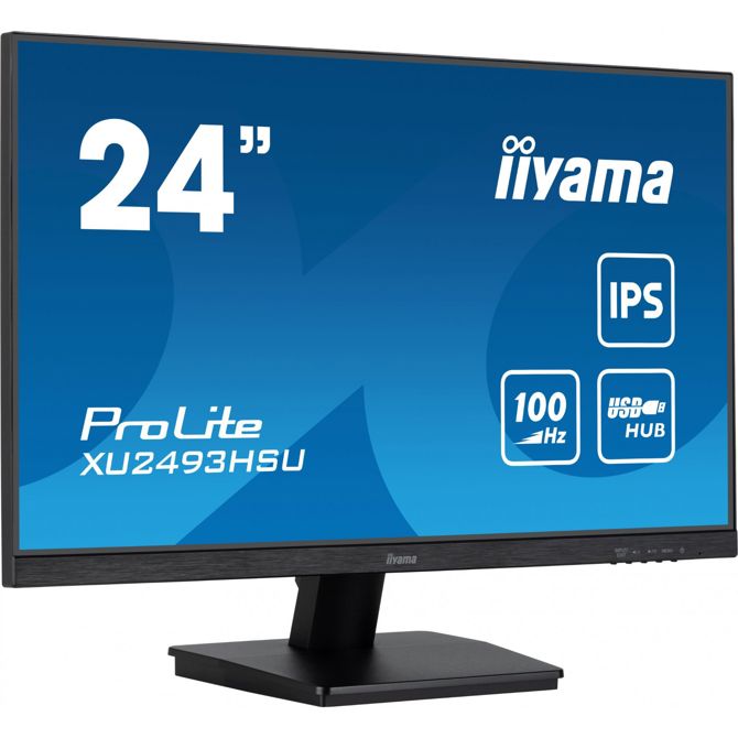 Monitor Iiyama XU2493HSU-B7, 60,5 cm (23,8), 1920 x 1080 FHD, 16:9, IPS, 300 cd/m2, 1ms, črna