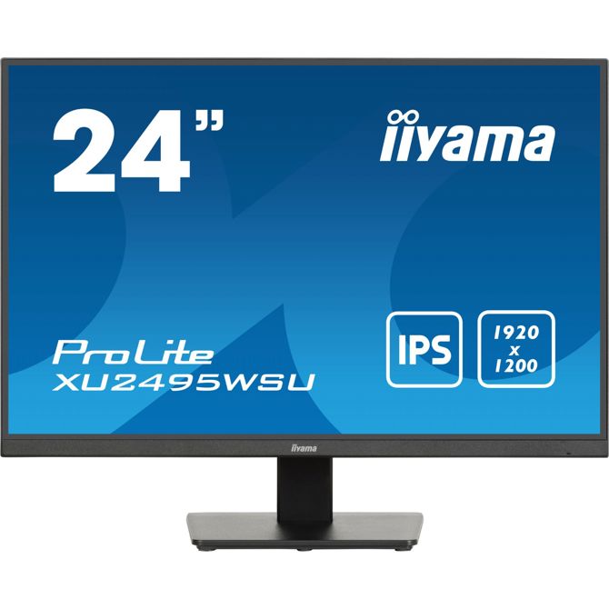 Monitor Iiyama PROLITE XU2495WSU-B7 61 cm (24), 1920x1200 (FHD+), IPS, 300cd/m2,  16:10 4ms 75Hz HDMI DP USB zvočnik črn