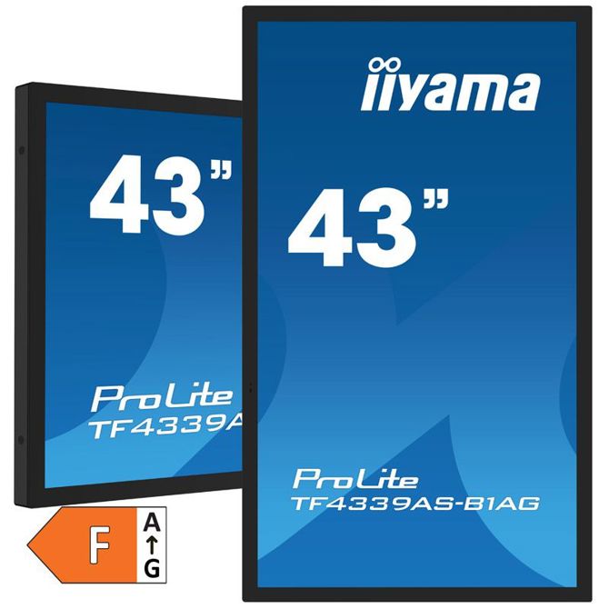 Interaktivni monitor IIYAMA ProLite TF4339AS-B1AG 108cm (42,5) 4K IPS 24/7 DP/HDMI zvočniki na dotik