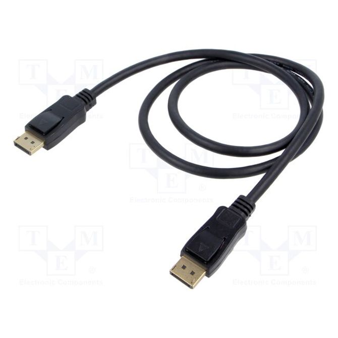 Kabel Goobay DisplayPort 2.1 certificiran, 16K/60Hz, 80 Gbit/s, VESA, 1 meter