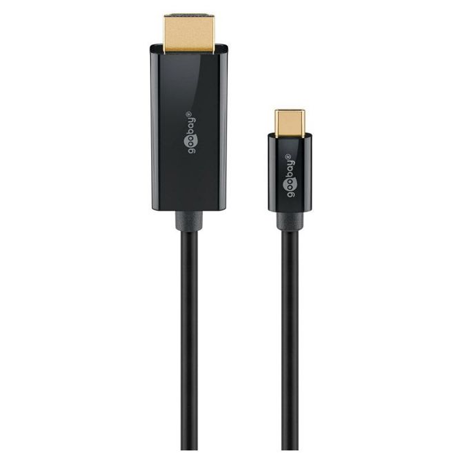 Kabel Goobay USB-C na HDMI, 4K/60Hz, 18 Gbit/s, pozlačeni kontakti, 1 meter