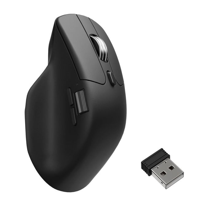 Miška Keychron M6 8K brezžična, ultra tiha, PixArt 3950, 8000 Hz, 30.000 DPI Črna