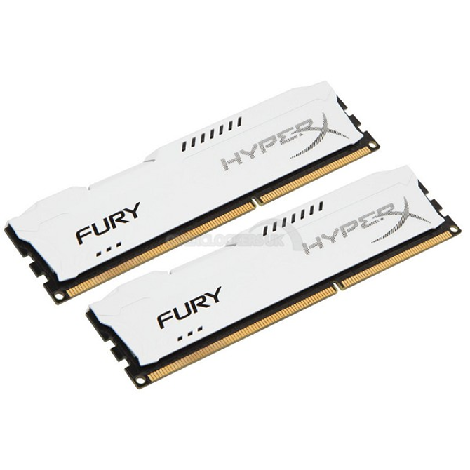 KINGSTON Hyperx Fury 16GB (2x 8GB) DDR3 1866 CL10 white - HX318C10FWK2/16