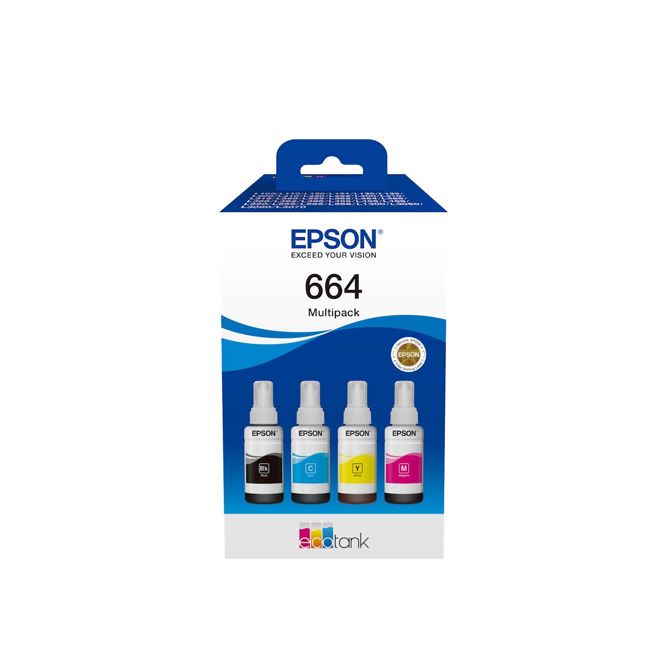 KOMPLET 4x STEKLENIČK EPSON SERIJA 664 C13T66464A