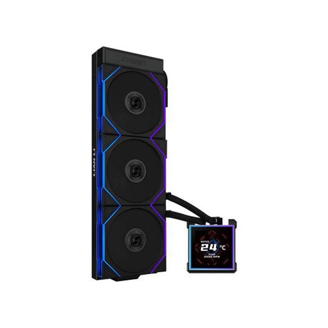 Komplet za tekočinsko hlajenje AIO Liquid Cooler Lian Li HydroShift II LCD-S 360TL, ARGB, črn