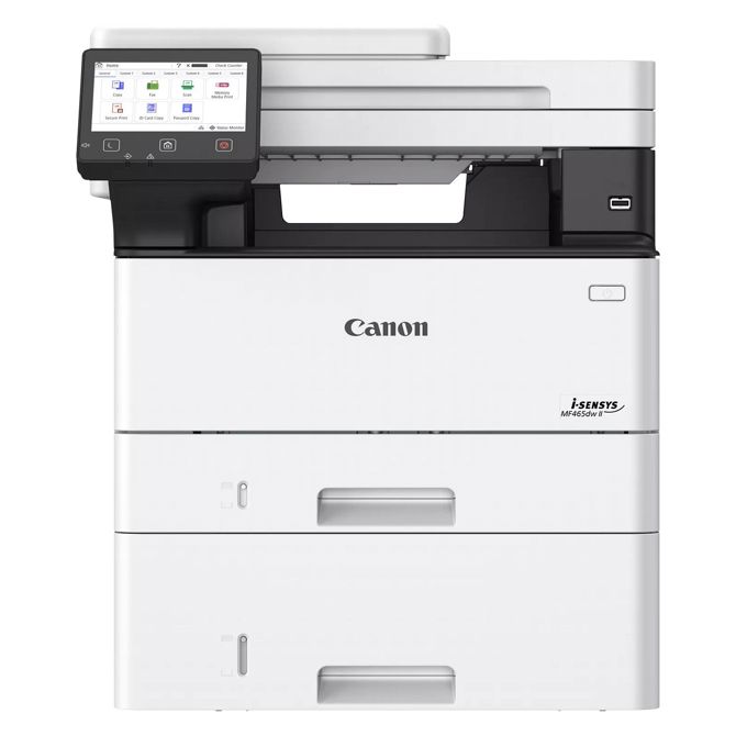 Multifunkcijski laserski tiskalnik Canon i-SENSYS MF465dw II, črno-beli, obojestransko tiskanje, Wi-Fi, hitrost 40 str/min, 5 zaslon na dotik