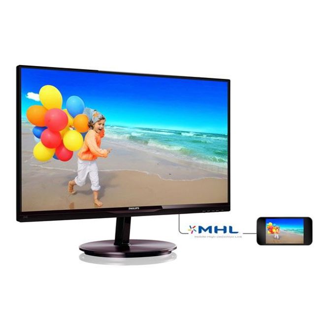 LCD monitor Philips 234E5QDAB s tehnologijo SmartImage Lite (23, MHL-HDMI/DVI-D/VGA) Serija E