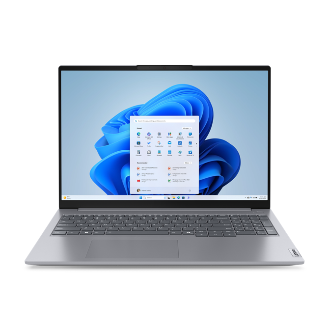 Prenosnik Lenovo ThinkBook 16 G7 AMD R5-7535HS/16GB/SSD 512GB NVMe/40,6 cm (16) WUXGA/UMA/Win11Homr,  Arctic Grey (21MW0021SC)