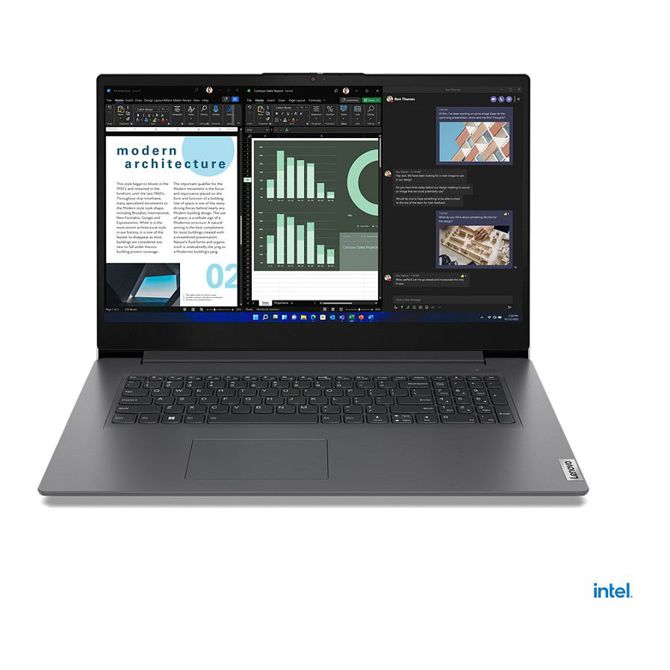 Prenosnik Lenovo V17-IRU Intel U300/8GB/SSD 512GB NVMe/43,9 cm (17,3) FHD IPS/DE/Win11Home, siva