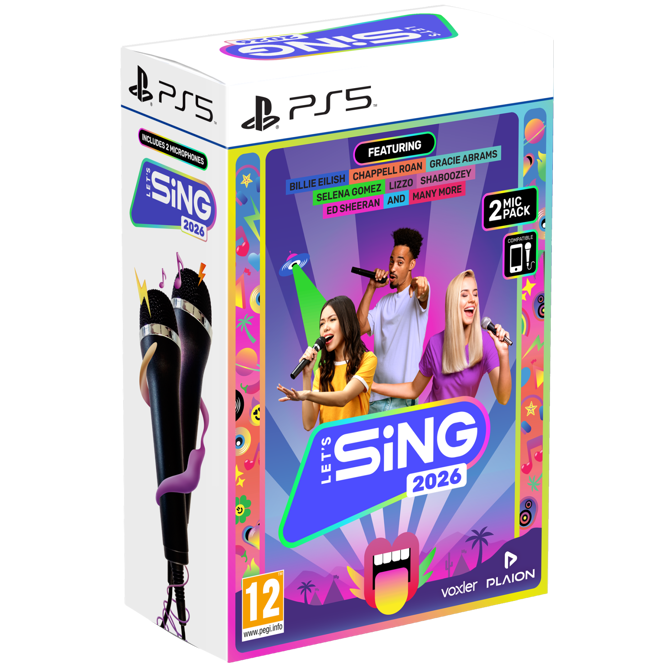Let's Sing 2026 + 2 Mic Pack (Playstation 5)