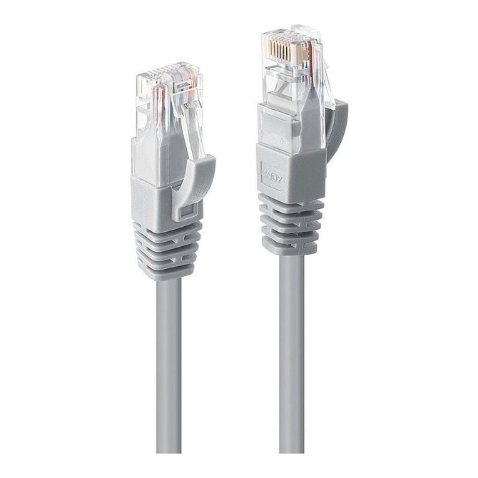 LINDY patchkabel Cat6 U/UTP siv 0,30 m