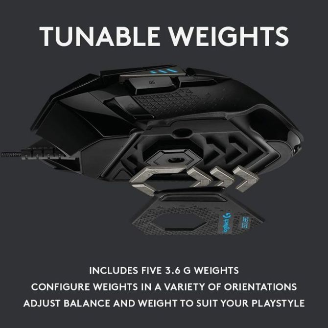 Miška Logitech Gaming G502 Hero LED