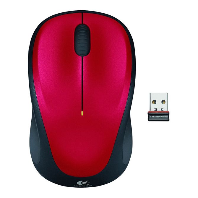 Logitech M235 brezžična rdeča