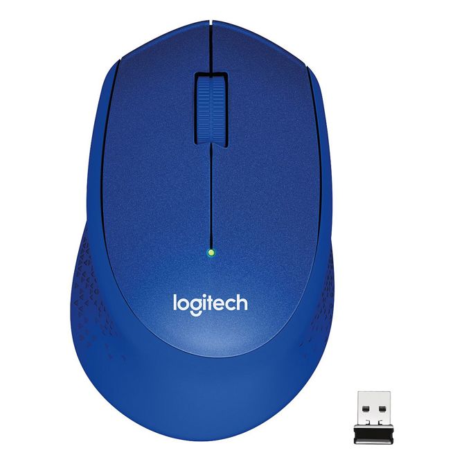 Miška Logitech M330 SILENT PLUS brezžična modra