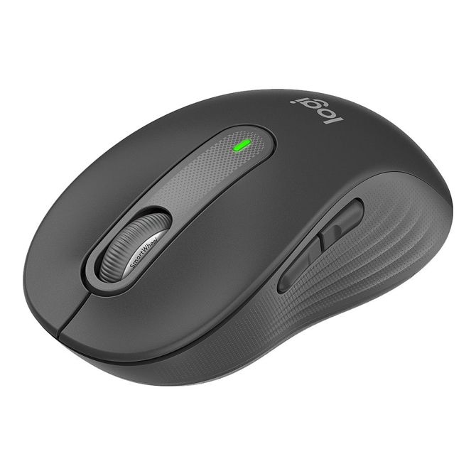 Miška Logitech M650, brezžična, Bluetooth + USB-sprejemnik Logi Bolt, grafitna barva