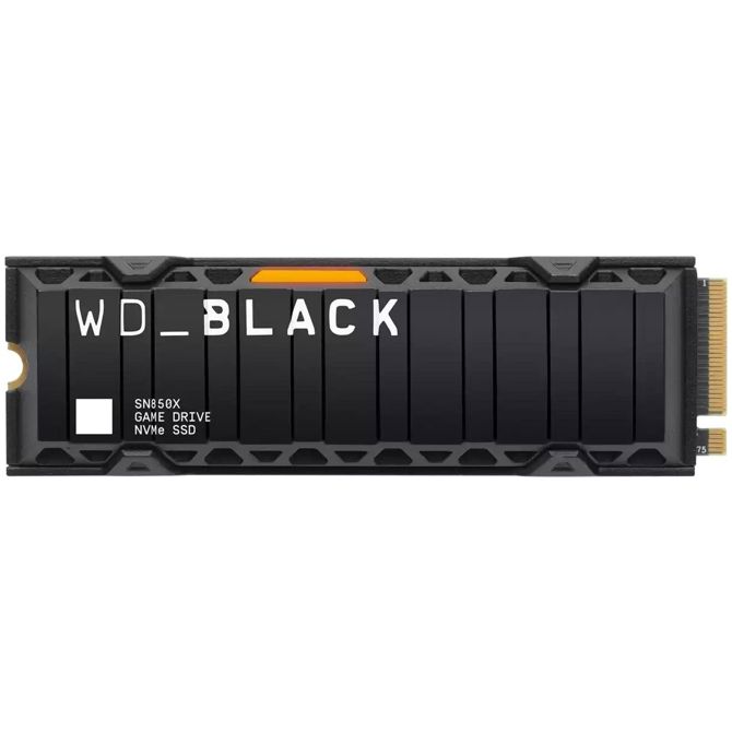 Vgradni SSD M.2 WD Black 2TB SN850X NVMe SSD izjemno hiter PCIe Gen4 x4 M.2 z notranjim hladilnikom , enojno pakiran