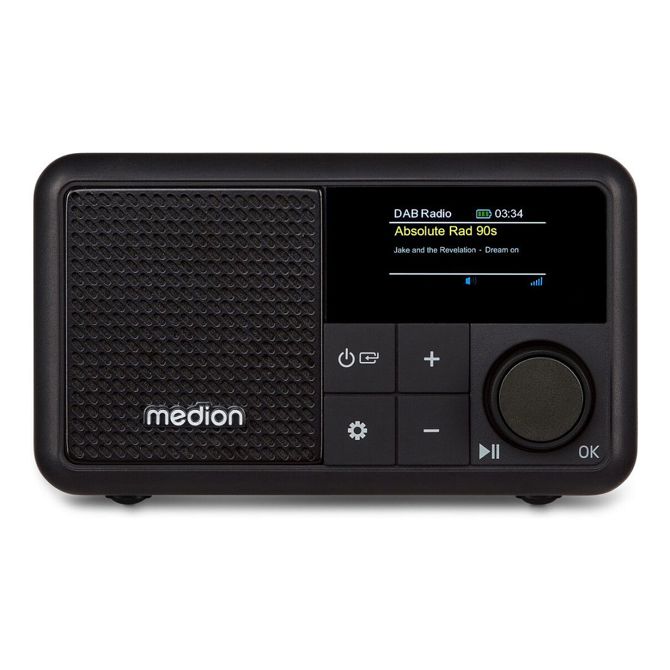 Prenosni DAB+ radio Medion LIFE® S66822, črne barve