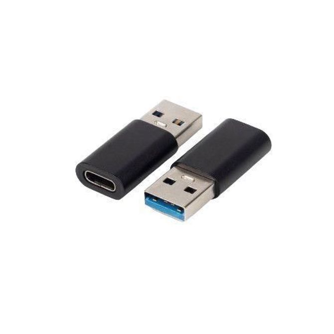 MicroConnect Adapter USB-A na USB-C M-F 10gbps, črn