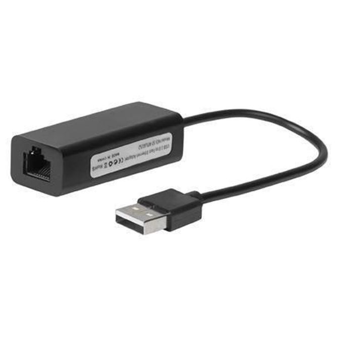 MicroConnect USB2.0 - Ethernet, Črn