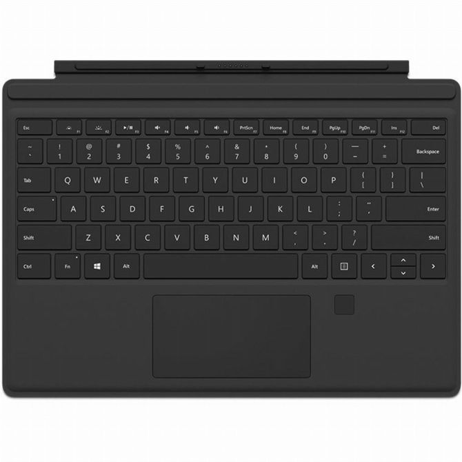 Microsoft Surface Pro Type Cover mit Fingerprint ID - Black (Retail)