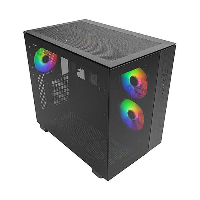 Ohišje za računalnik Montech KING 65 PRO TG črna, kaljeno steklo, ATX, RGB osvetlitev, 2x 140 mm stranska ventilatorja