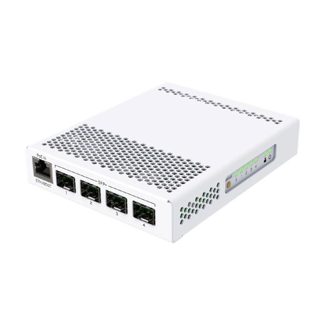 Stikalo MikroTik CRS305-1G-4S+IN, 1x RJ45 1000Mb/s, 4x SFP+
