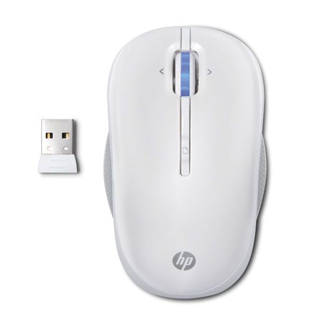 HP WX408 brezžična optična miška biserne barve
