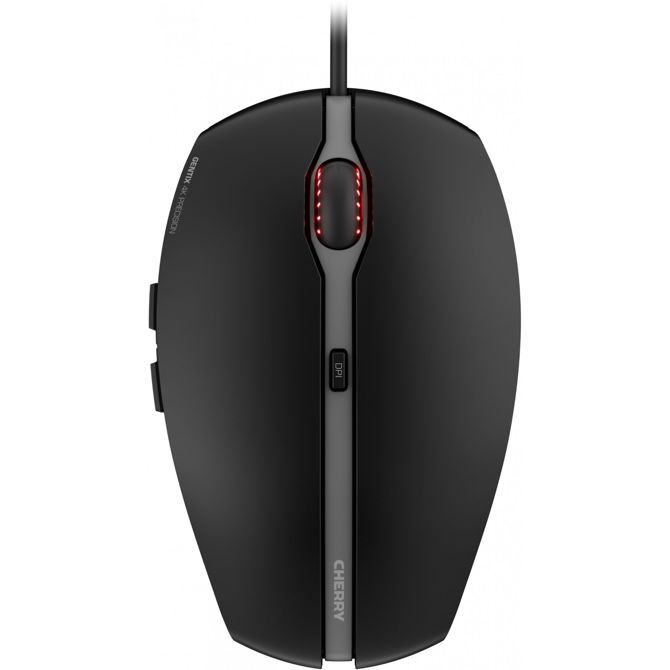 Miška Cherry JM-0340-2 žična, optična, 3600 dpi, ergonomska, črna