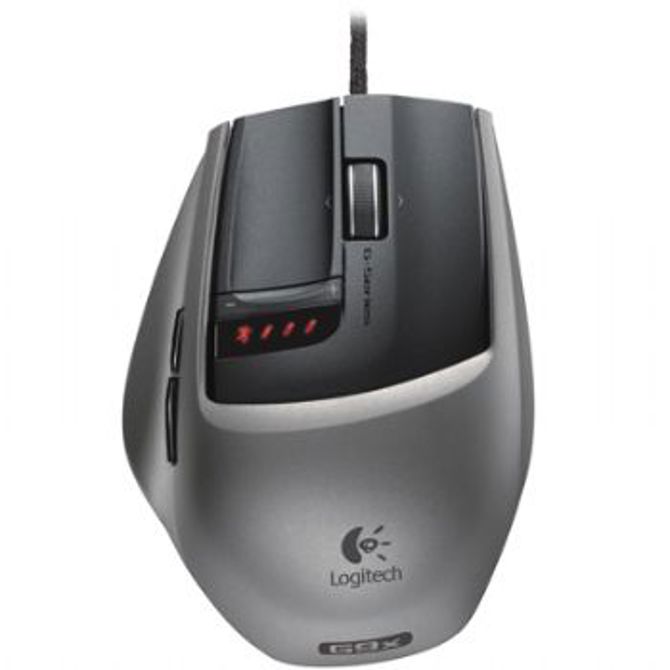 MIŠKA G9x, siva, laser, USB, Logitech