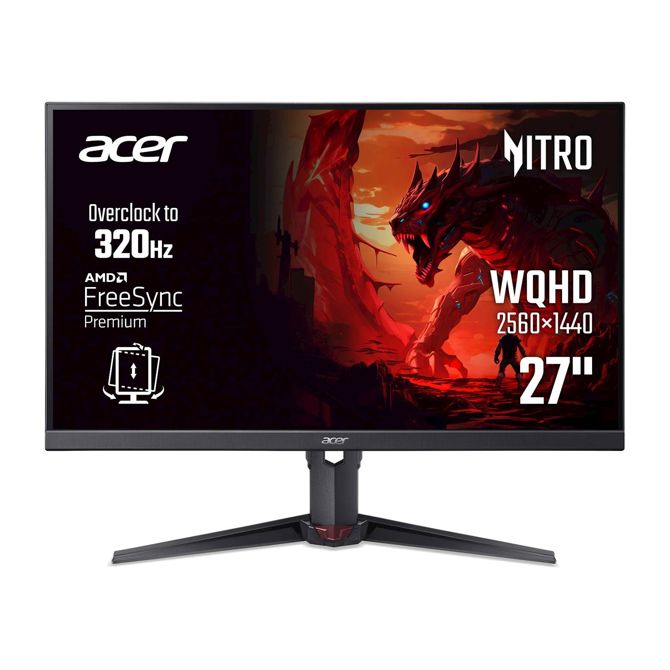 Monitor Acer Nitro XV270UF3 27 QHD IPS 320Hz FreeSync zvočniki, črna