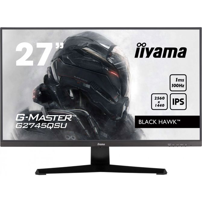 Monitor Iiyama G2745QSU-B2, 68,5 cm (27), 2560 x 1440 QHD, 16:9, IPS, 300 cd/m2, 1ms, črna