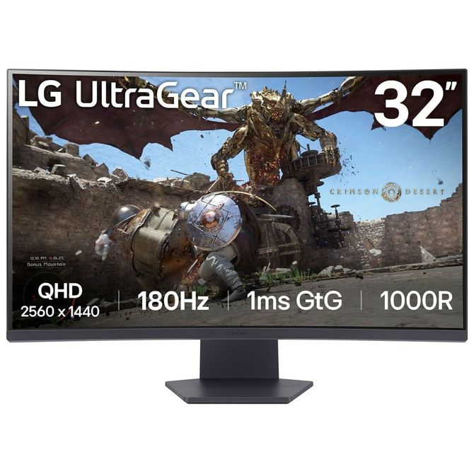 Monitor LG 32GS60QX-B UltraGear 80 cm (31,5), 2560 x 1440 (WQHD), VA, 300 cd/m2, 1ms, HDMI DP, črna