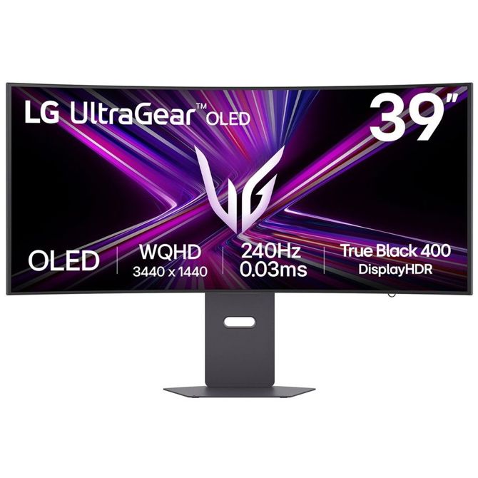 Monitor LG Ultra Gear OLED 39GX900A-B (99,1 cm (39), črn, WQHD, ukrivljen, VRR, HDR10, 240Hz panel)