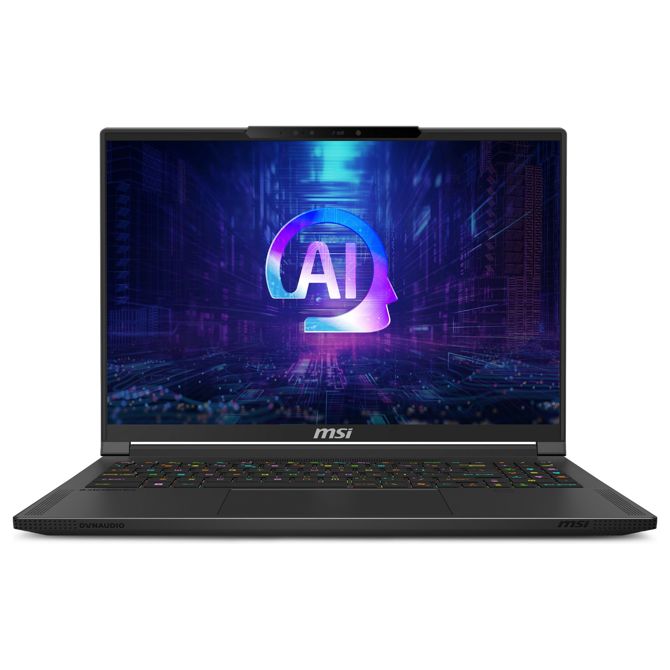 Prenosnik MSI Stealth A16 AI+ A3XWHG-044R AI 9 HX 370 RTX 5070 Ti 32GB DDR5 2TBSSD/DE/W11H črna