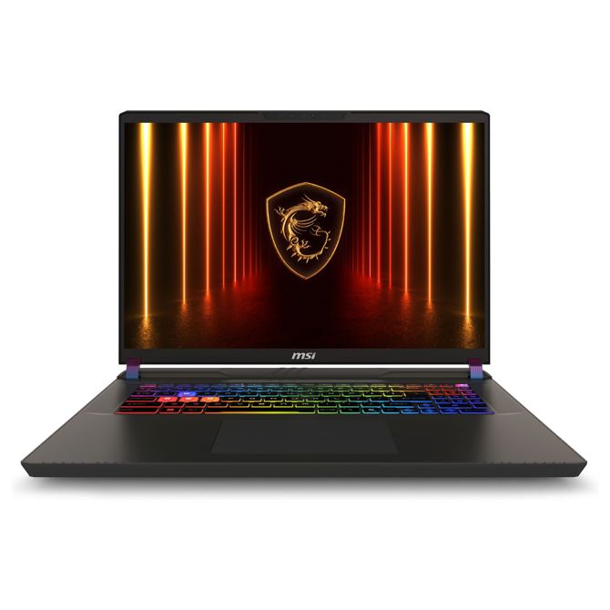 Prenosnik MSI Vector 17 HX AI A2XWJG-039 (siva, Intel Core Ultra 9 275HX, NVIDIA GeForce RTX 5090 32 GB DDR5, 2 TB SSD, Windows 11 Home 64-bit)