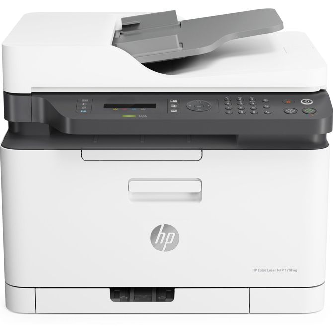 Multifunkcijski laserski tiskalnik HP Color Laser MFP 179fwg, USB, LAN, WLAN, skeniranje, kopiranje, faks, 150 listov za pladenj, 18 str./min črna, 4 str./min barvno, bela