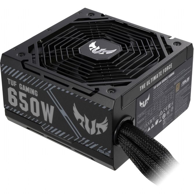 Napajalnik Asus TUF-Gaming-650B 650W (80 PLUS Bronze, ATX, 4x PCIe, aktivni PFC, črn)