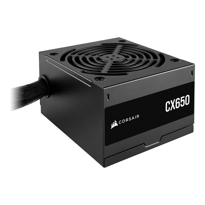 Napajalnik Corsair CX650 650W ATX črn, 80 PLUS Bronze, nemodularen, 8x SATA