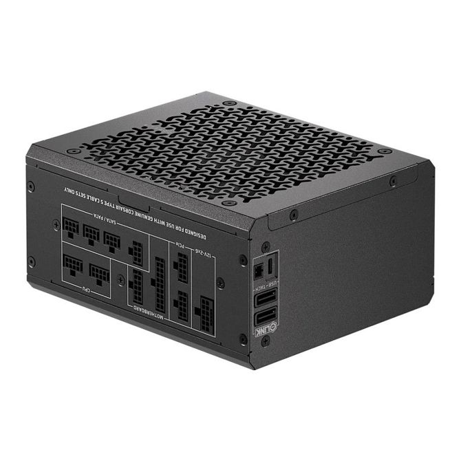 Napajalnik za računalnik Corsair HX1000i SHIFT (črn, 1x 12-pinski visokozmogljiv grafični procesor, 4x PCIe, upravljanje kablov, 1000 W)