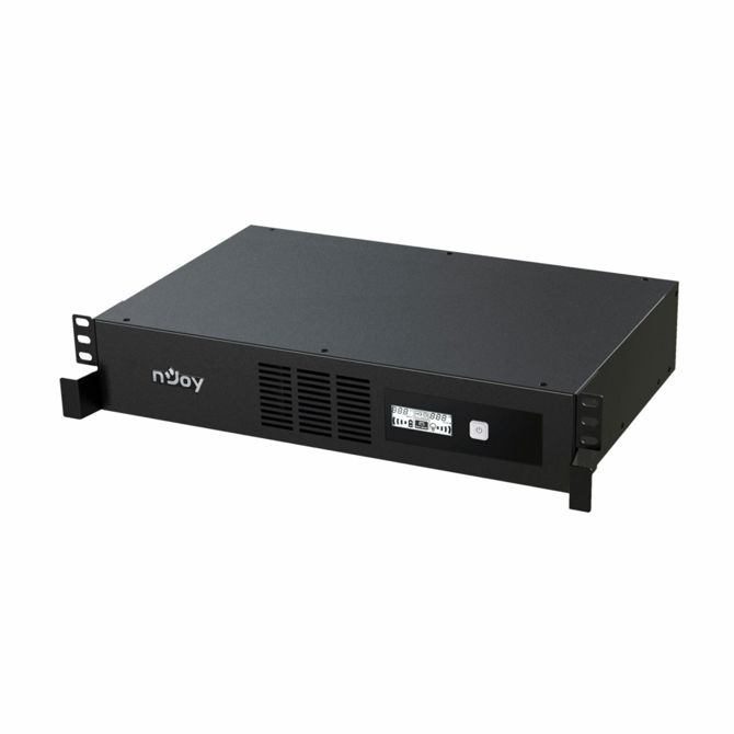 UPS brezprekinitveno napajanje nJoy Code 2000, 2000 VA, 1200 W, line-interactive, 8x IEC C13, Rack 2U, LCD zaslon