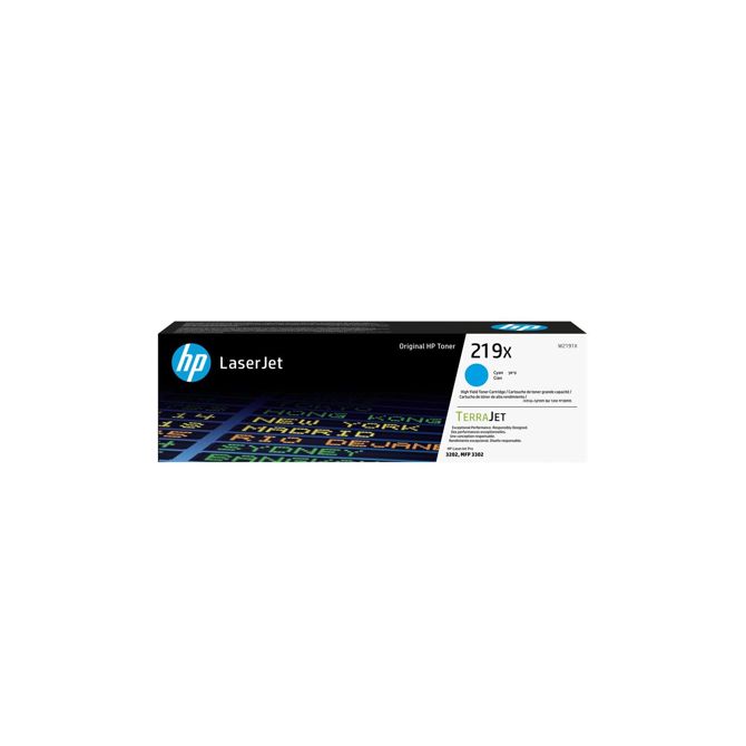 Originalna kartuša s tonerjem HP 219X, Cyan, visoke zmogljivosti za LaserJet