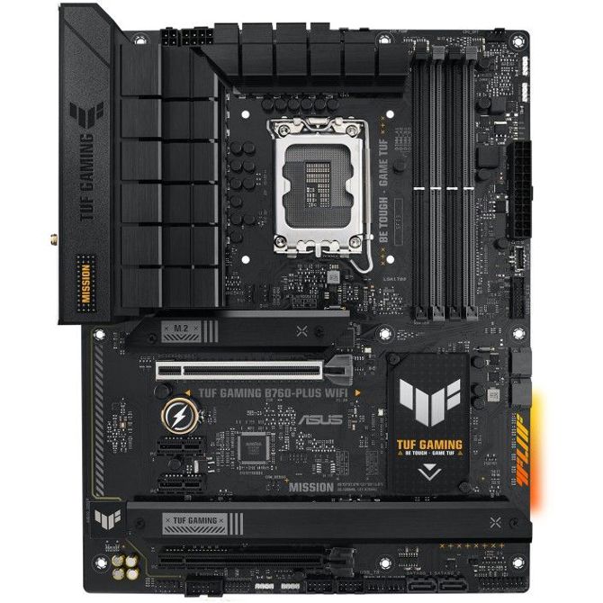 Osnovna plošča Asus TUF Gaming B760-Plus WiFi, LGA1700, DDR5, ATX, WiFi 6, črna