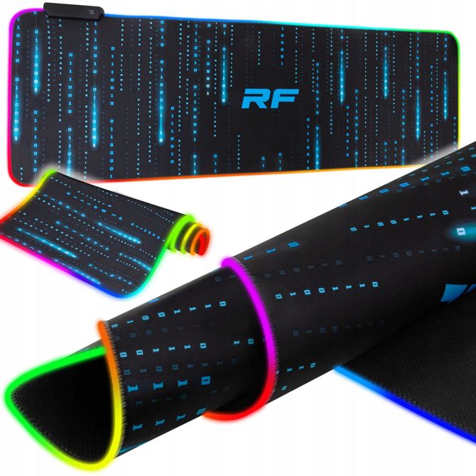 Osvetljena računalniška podloga za miško in tipkovnico MATIX RF, 80x30cm, LED, RGB